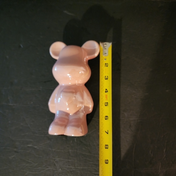 Pink Ceramic Bear Figurine Decor Unbranded - Picture 7 of 8